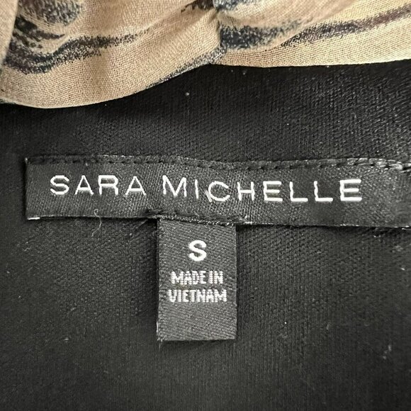 Sara Michelle Womens Multicolor Open Front Cardigan Shrug Top Size Small - Picture 8 of 9